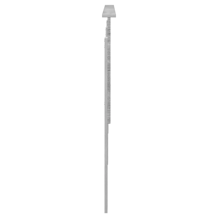 Tête de lit Gris Sonoma 200 cm Bois d'ingénierie - 5