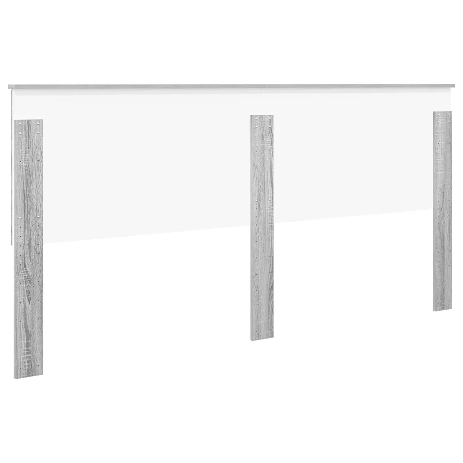 Tête de lit Gris Sonoma 200 cm Bois d'ingénierie - 6