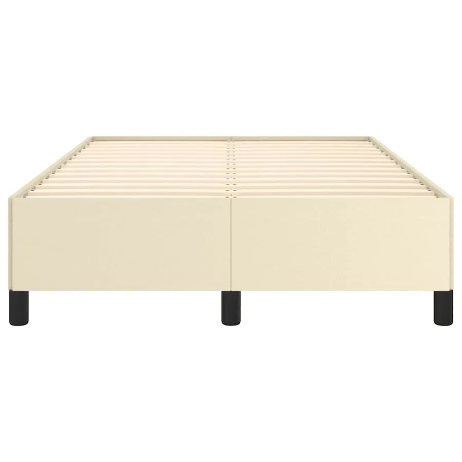 Cadre de lit sans matelas crème 120x190 cm similicuir - 5