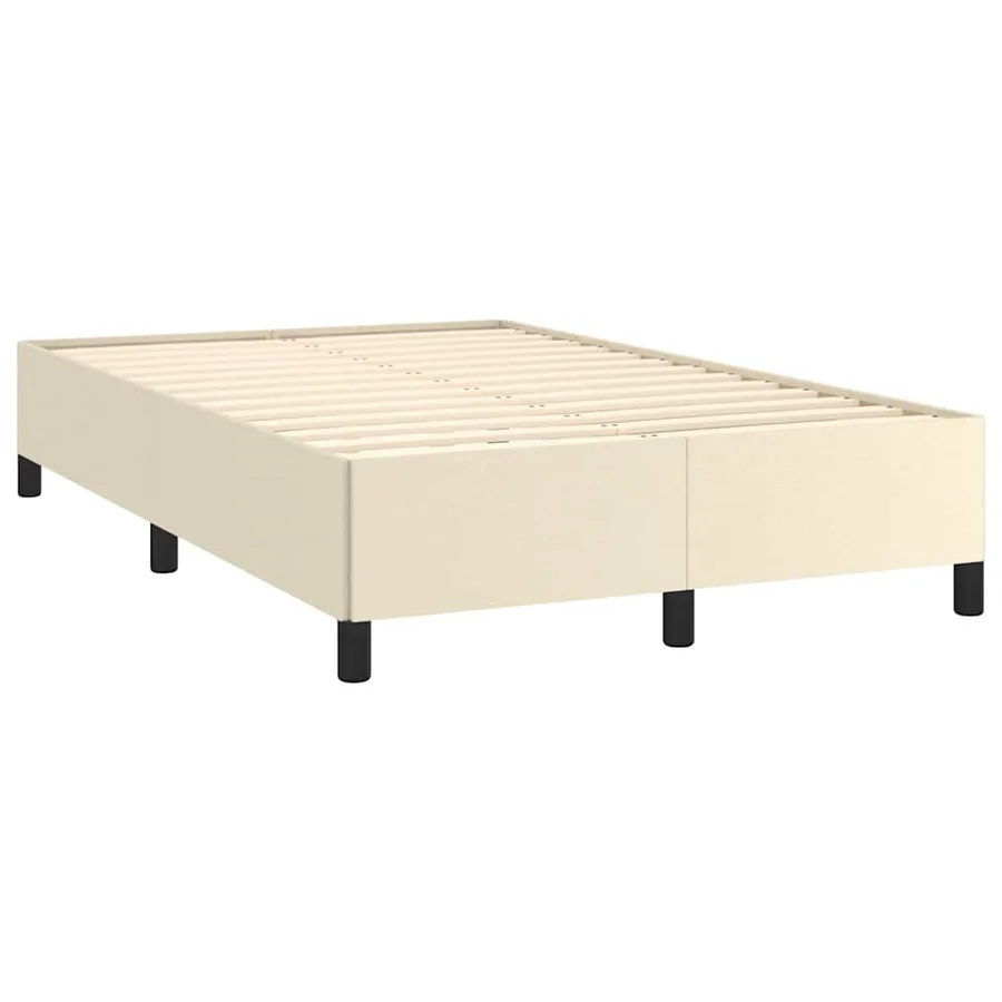 Cadre de lit sans matelas crème 120x190 cm similicuir - 7