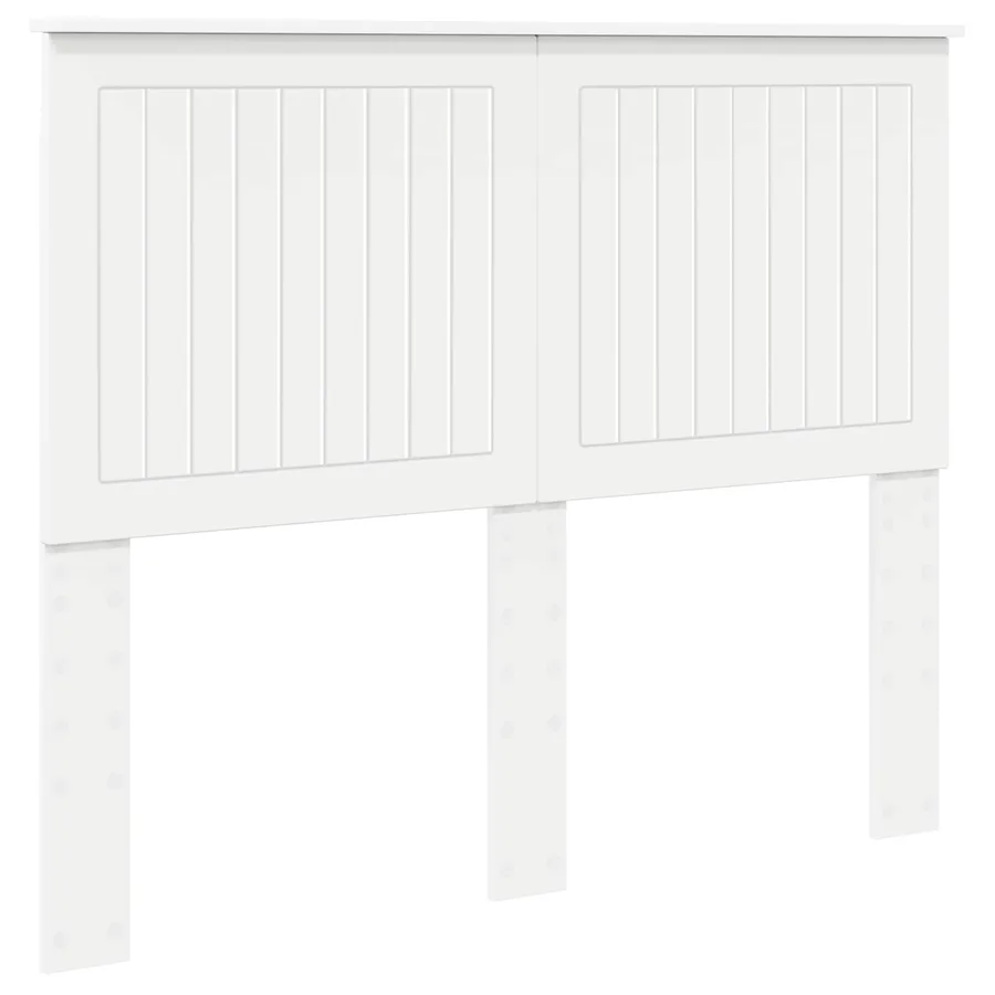 Tête de lit avec tête de lit Blanc 120 cm Bois d'ingénierie - 2