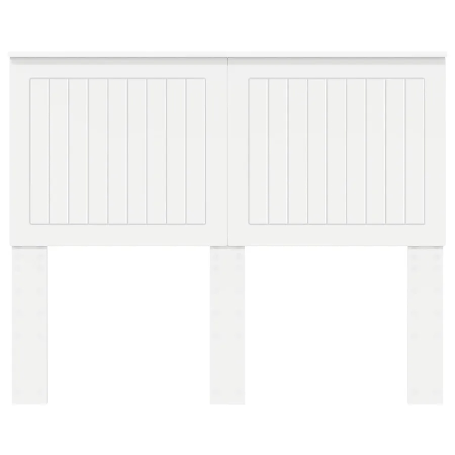 Tête de lit avec tête de lit Blanc 120 cm Bois d'ingénierie - 4
