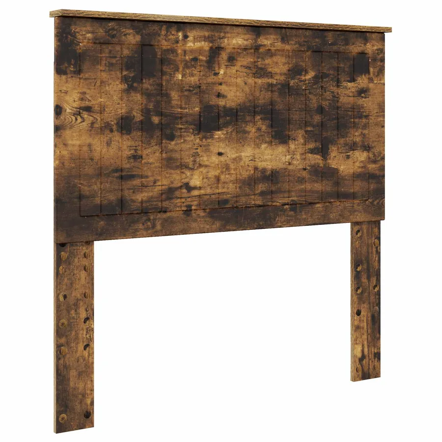 Cadre de lit Chêne fumé 100 x 200 cm Bois de pin massif - 6