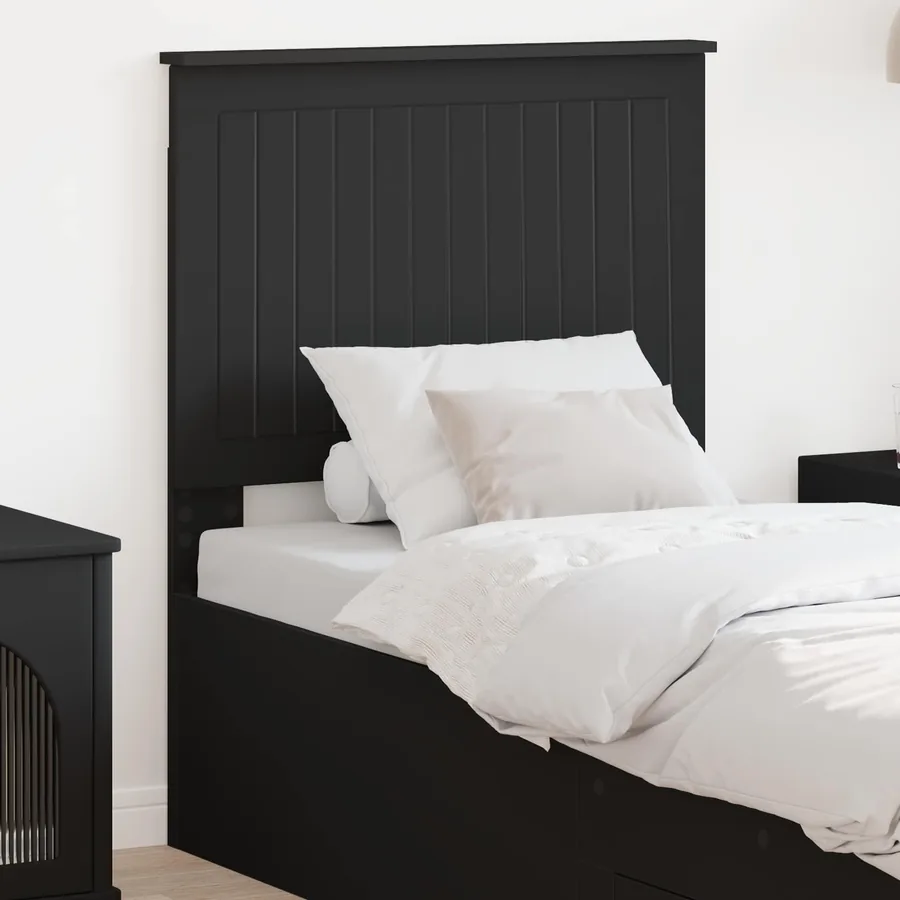 Tête de lit avec tête de lit Chêne noir 75 cm Bois d'ingénierie