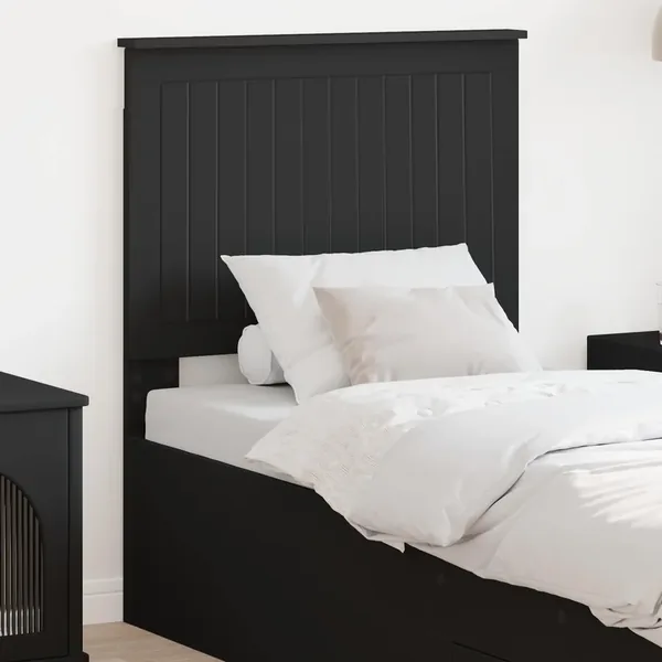 Tête de lit avec tête de lit Chêne noir 75 cm Bois d'ingénierie