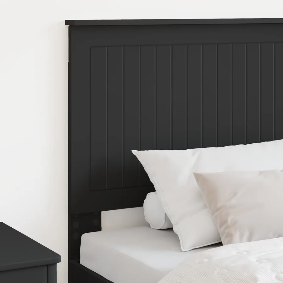 Tête de lit avec tête de lit Chêne noir 75 cm Bois d'ingénierie - 3