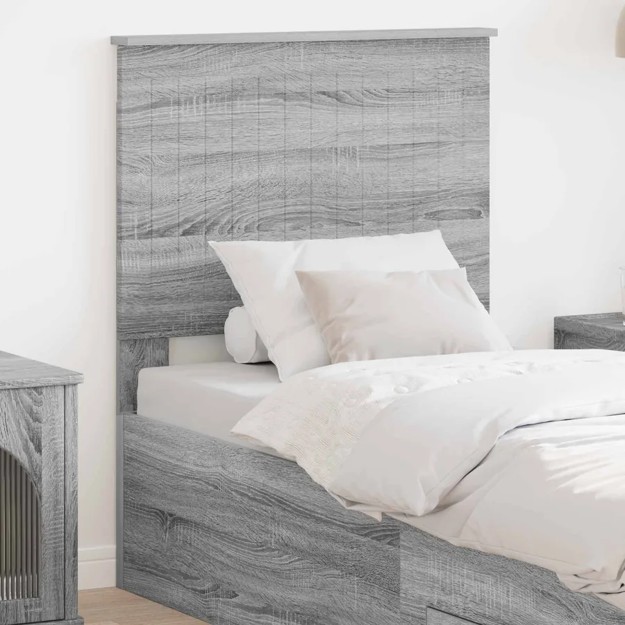 Tête de lit Gris Sonoma 75 cm Bois d'ingénierie