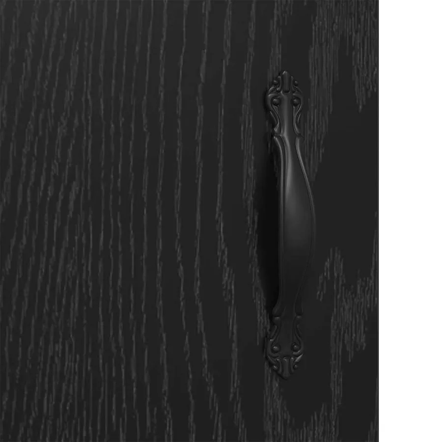 Haut Armoire 2 pcs Chêne noir Bois d'ingénierie - 13