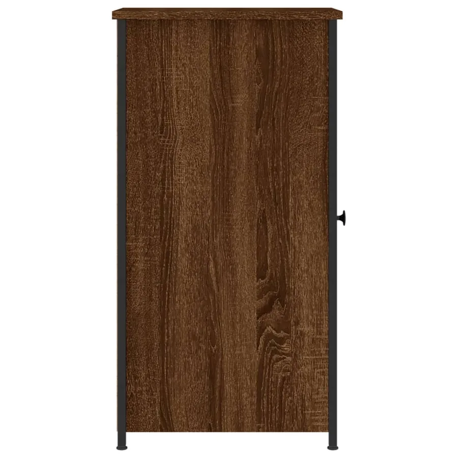 Tables de chevet 2pcs chêne marron 32x42x80cm bois d'ingénierie - 8
