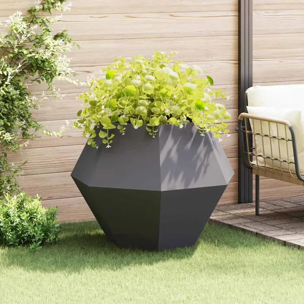 Jardinière Noir 100 x 100 x 80 cm Acier