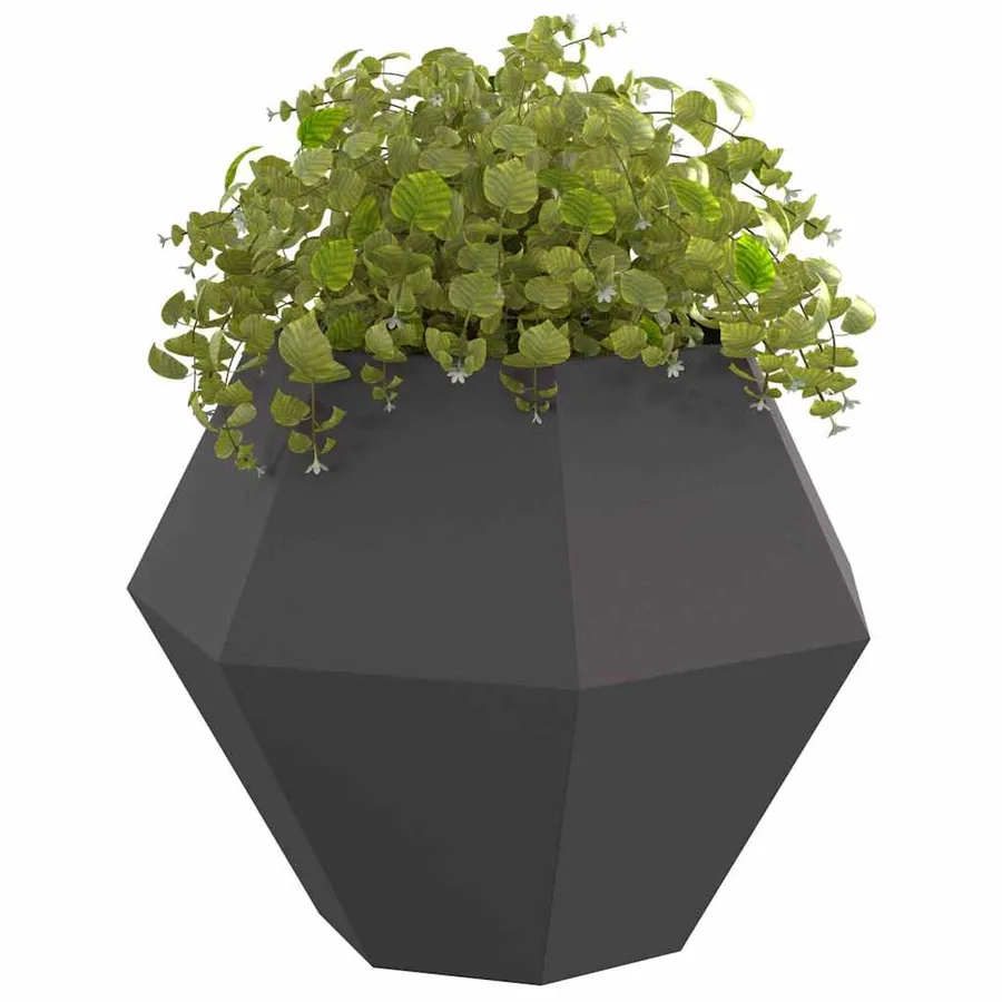 Jardinière Noir 100 x 100 x 80 cm Acier - 3
