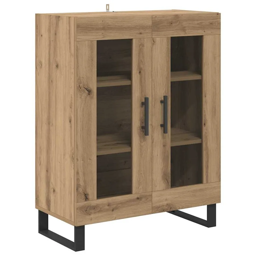 Haut Armoire 2 pcs Chêne artisanal 69,5 x 34 x 180 cm - 6