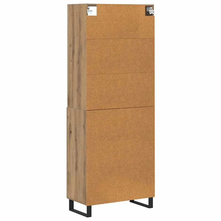Haut Armoire 2 pcs Chêne artisanal 69,5 x 34 x 180 cm - 8