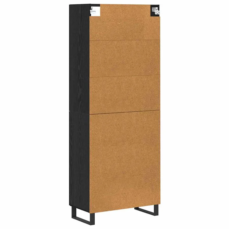 Haut Armoire 2 pcs Chêne noir 69,5 x 34 x 180 cm - 10