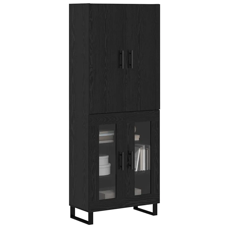Haut Armoire 2 pcs Chêne noir 69,5 x 34 x 180 cm - 3