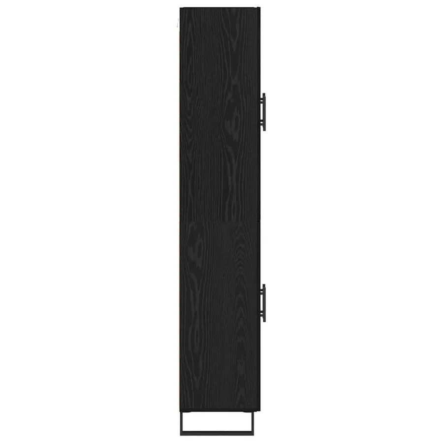 Haut Armoire 2 pcs Chêne noir 69,5 x 34 x 180 cm - 9