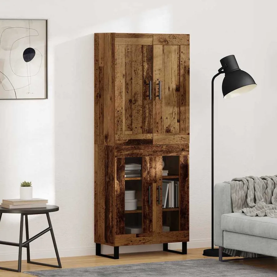 Haut Armoire Bois ancien 69,5 x 34 x 180 cm Bois d'ingénierie
