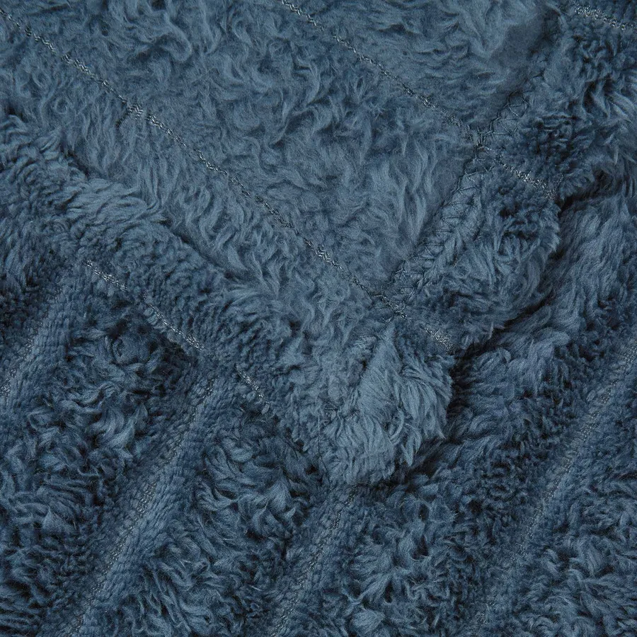 Couvertures à jeter 6 pcs Bleu marine 240 x 220 cm Toison - 6