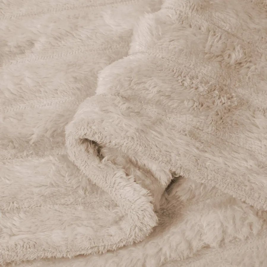 Jeté Beige 200 x 150 cm Toison - 6