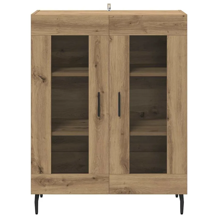 Buffet Chêne artisanal 69,5 x 34 x 90 cm Bois d'ingénierie - 6