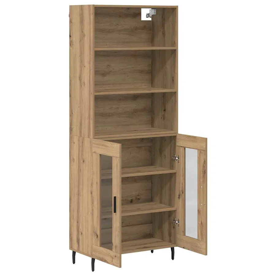 Haut Armoire 2 pcs Chêne artisanal 69,5 x 32,5 x 180 cm - 7