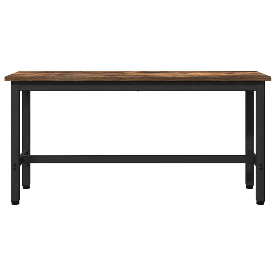 Banc de salle à manger 2 pcs Chêne fumé 100 x 32,5 x 48,5 cm - 5