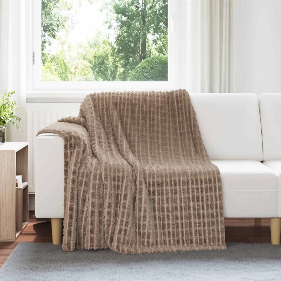 Couvertures à jeter 6 pcs Camel 200 x 150 cm Toison