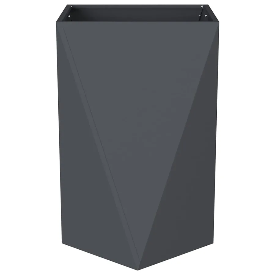 Jardinière Anthracite 50 x 50 x 75 cm Acier - 5