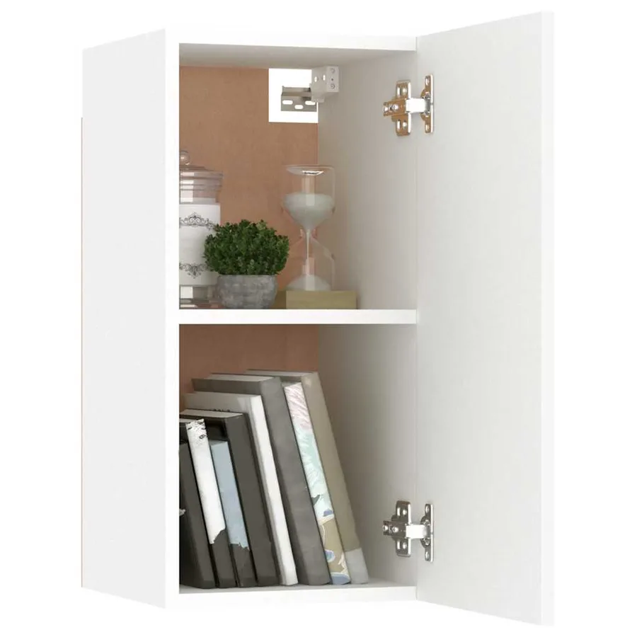 Meubles TV 2 pcs Blanc 30,5x30x60 cm Bois d’ingénierie - 7