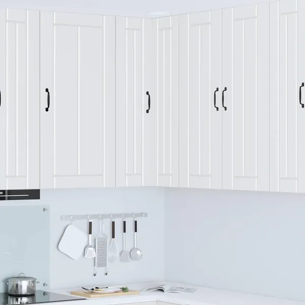 Cabinet d'angle mural LUCCA Blanc 57 x 57 x 100 cm