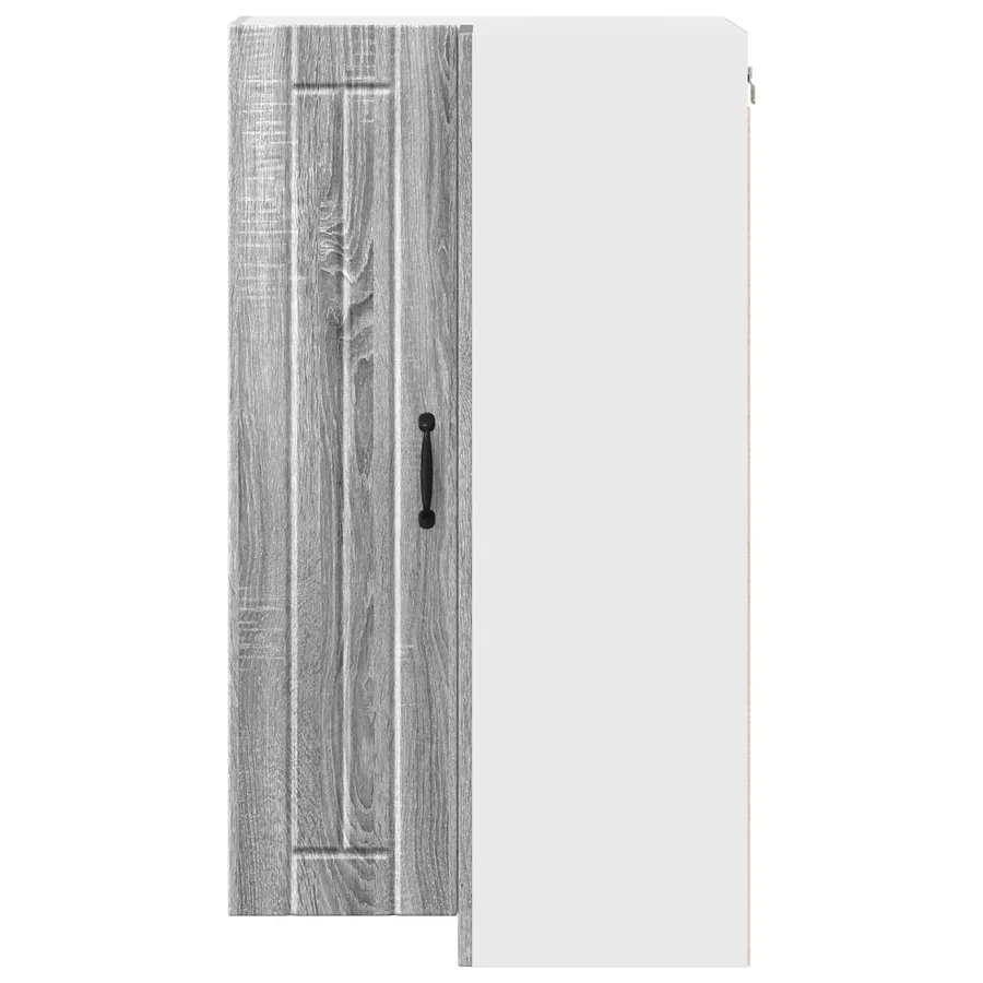 Cabinet d'angle mural LUCCA Sonoma gris 57 x 57 x 100 cm - 6