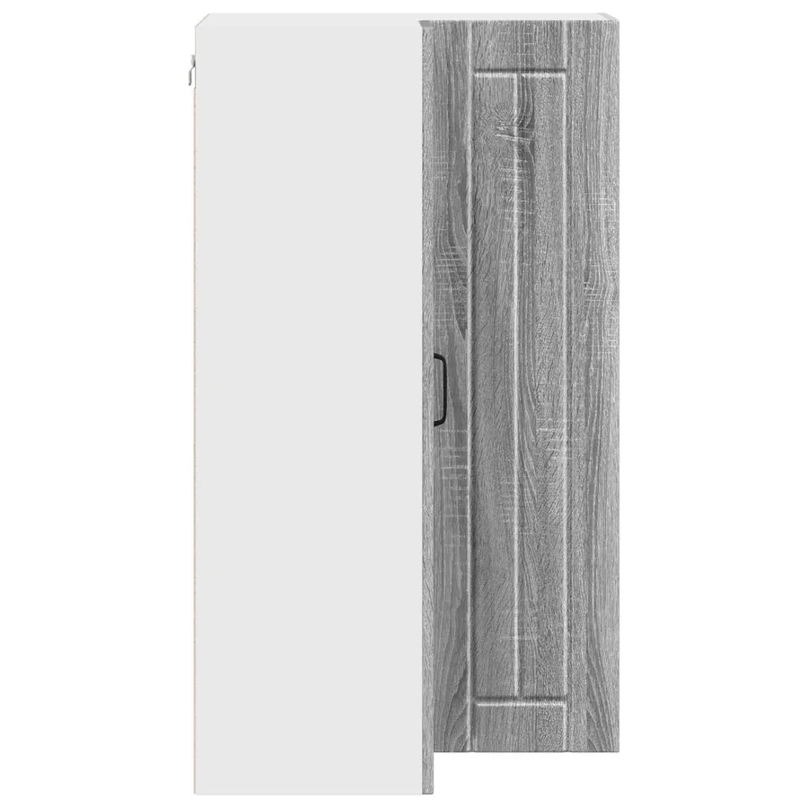 Cabinet d'angle mural LUCCA Sonoma gris 57 x 57 x 100 cm - 7