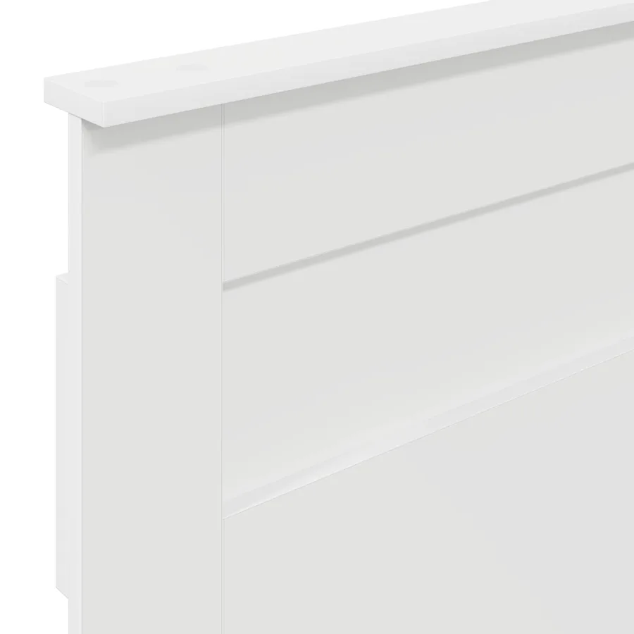 Tête de lit Blanc Bois d'ingénierie - 7