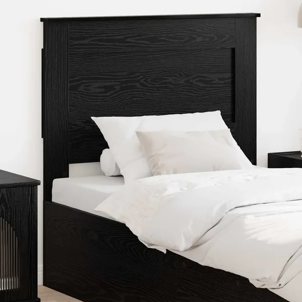 Tête de lit avec tête de lit Chêne noir 80 cm Bois d'ingénierie