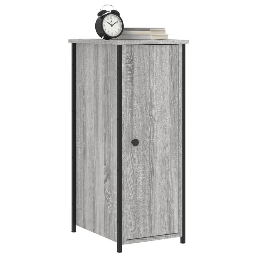 Tables de chevet 2 pcs sonoma gris 32x42x80cm bois d'ingénierie - 3