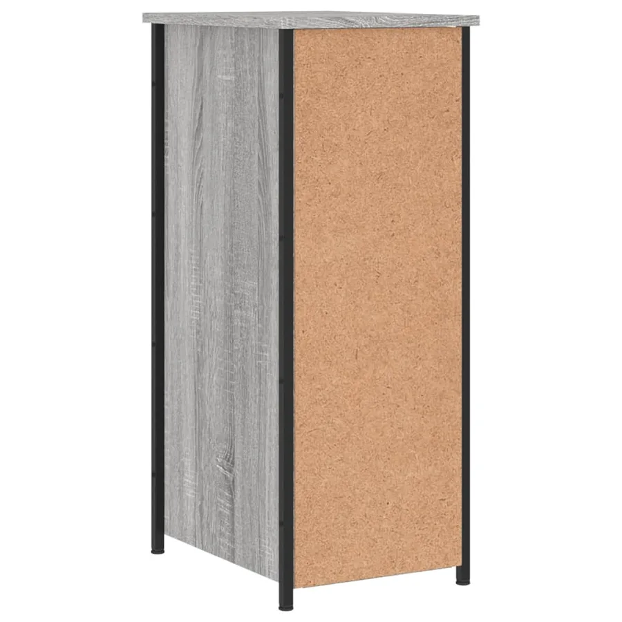 Tables de chevet 2 pcs sonoma gris 32x42x80cm bois d'ingénierie - 9