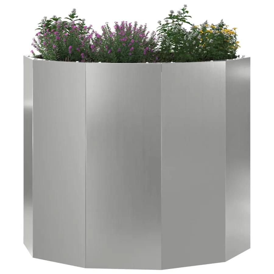 Jardinière Argent 60 x 60 x 50 cm Acier galvanisé - 3