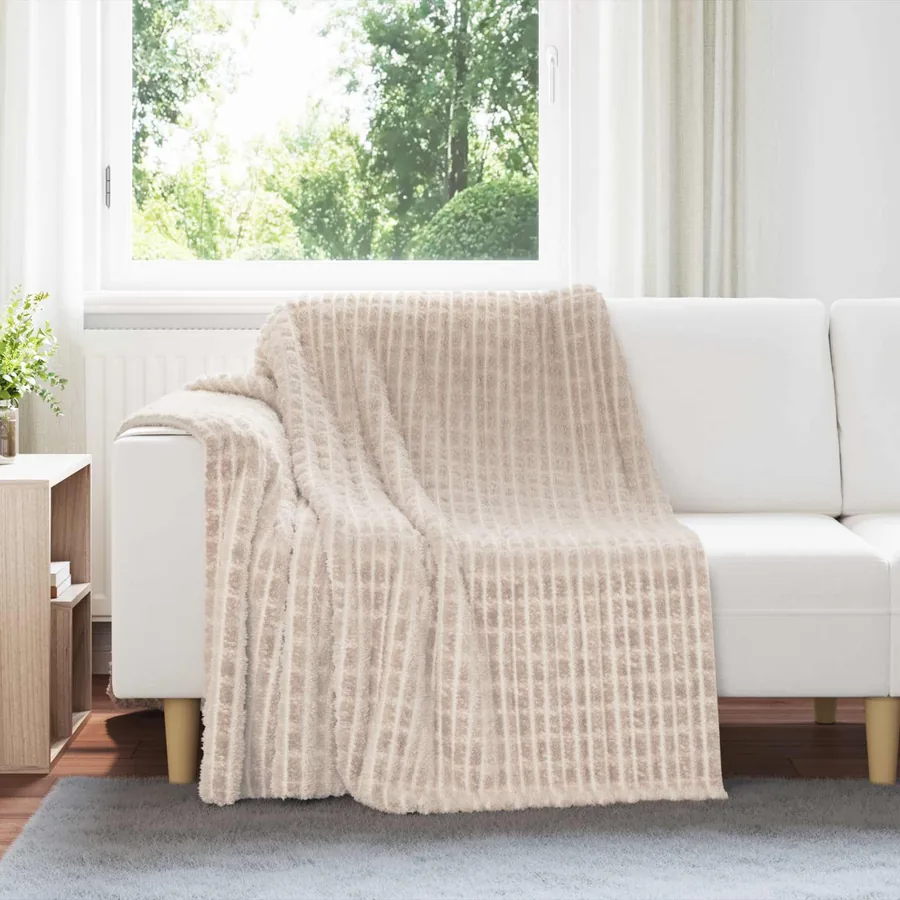 Jeté Beige 200 x 150 cm Toison