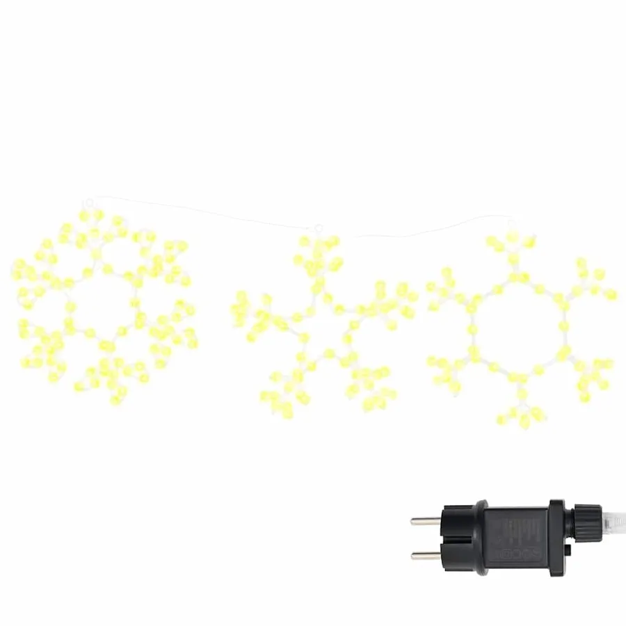 Flocon de neige de Noël Blanc chaud 44,5 x 38 cm PVC - 2