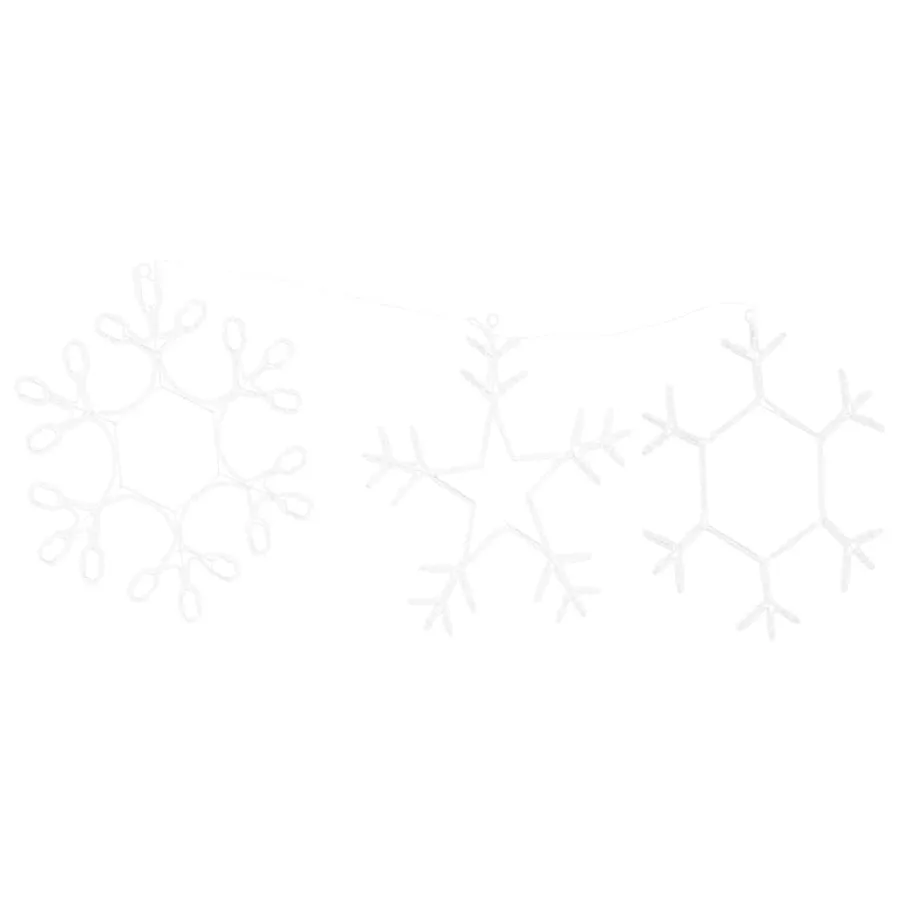 Flocon de neige de Noël Blanc chaud 44,5 x 38 cm PVC - 4