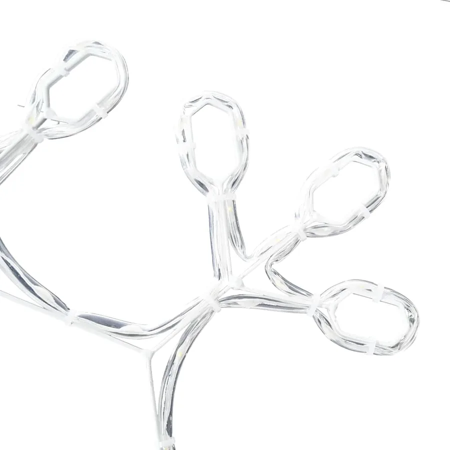 Flocon de neige de Noël Blanc chaud 44,5 x 38 cm PVC - 7