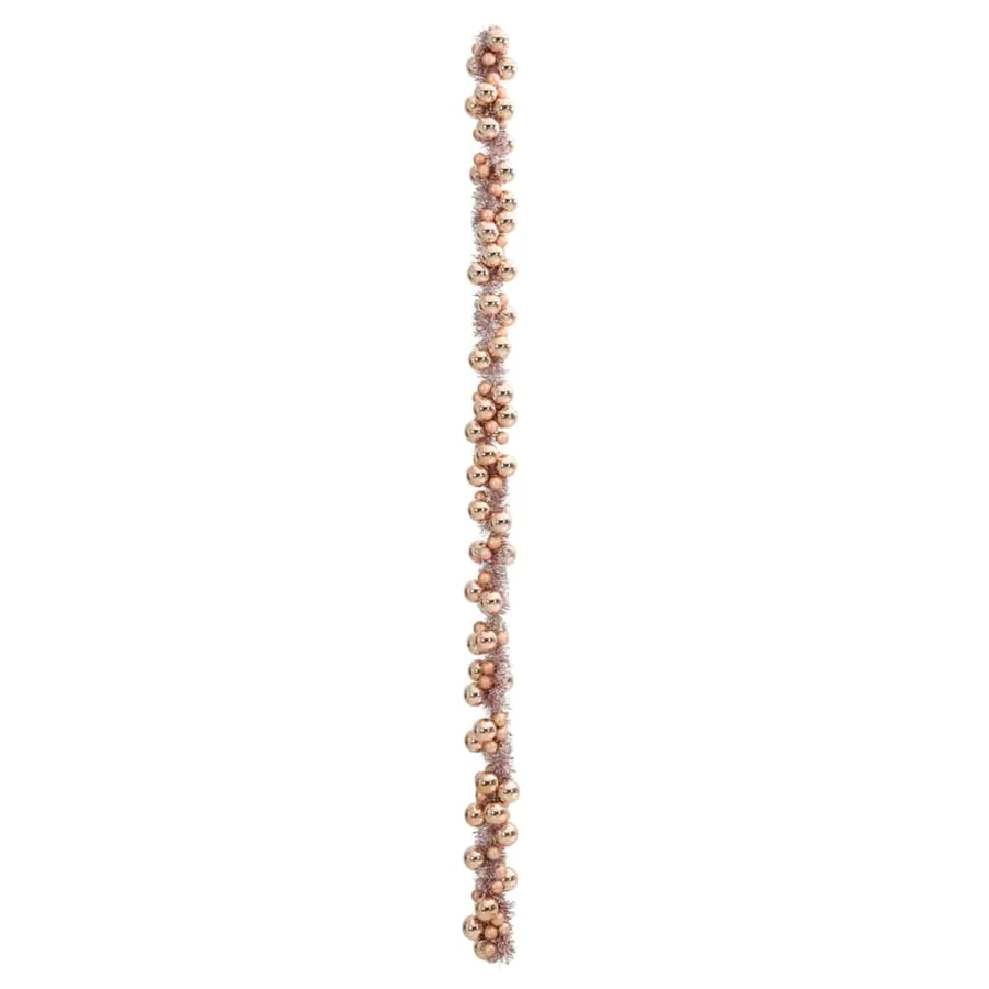 Guirlande de Boules de Noël Rose doré 186 cm Polystyrène - 4