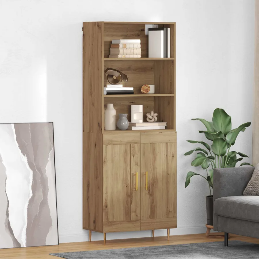 Haut Armoire Chêne artisanal 69,5 x 34 x 180 cm