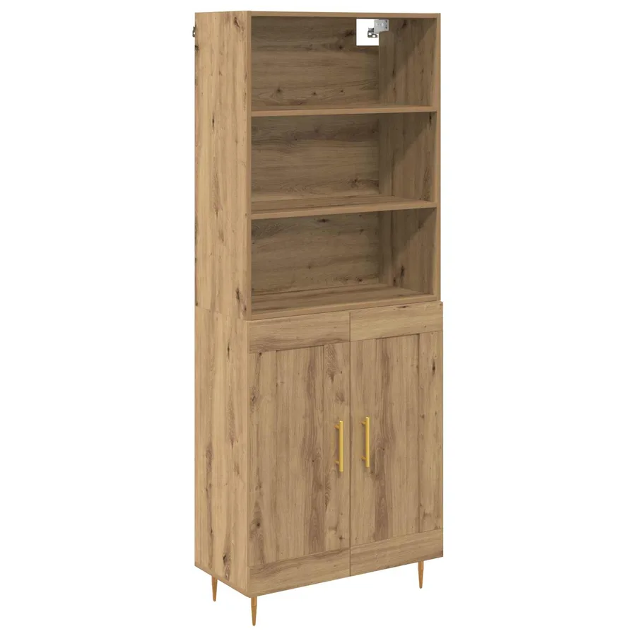 Haut Armoire Chêne artisanal 69,5 x 34 x 180 cm - 2