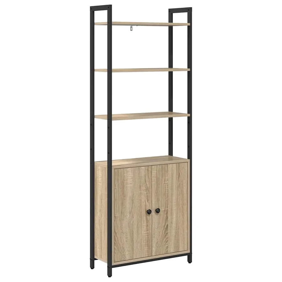 Bibliothèque Chêne Sonoma 60 x 24 x 161 cm Bois d'ingénierie - 2
