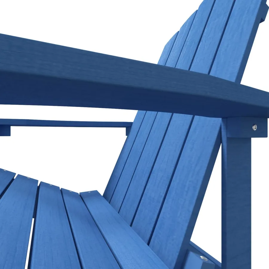 Chaise Adirondack de jardin PEHD bleu marine - 6
