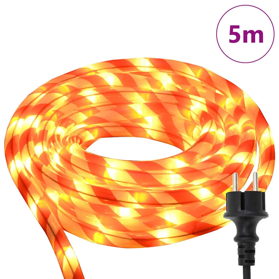 Lumière en corde avec 120 LED Blanc chaud 5 m PVC - 3