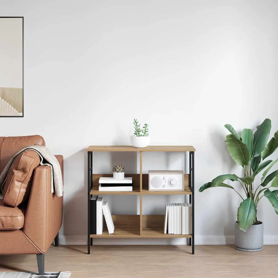 Étagère 4 niveaux 82 x 32 x 79 cm Bois d'ingénierie - 4