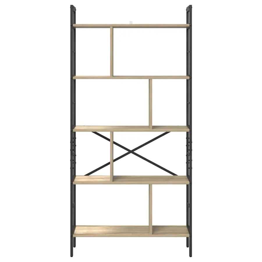 Étagère Chêne Sonoma 75 x 30 x 156 cm Bois d'ingénierie - 5