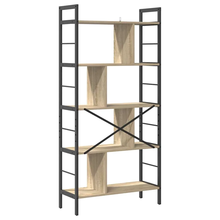 Étagère Chêne Sonoma 75 x 30 x 156 cm Bois d'ingénierie - 7